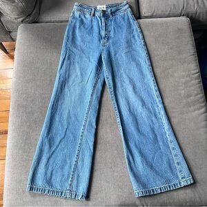 Rolla's High Rise Wide Leg Jeans Medium Wash 26